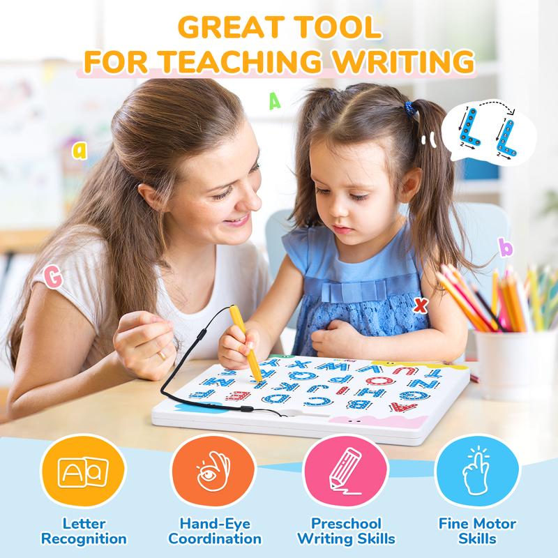 Magnetic Tracing Board (ABC + Numbers, 2-in-1 Learning Tool)